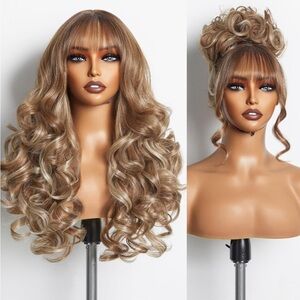 HUMAN HAIR/SYNTHETIC blend 20” body wave wig